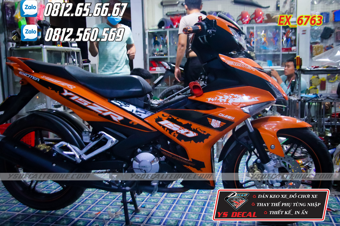 Tem trùm Exciter 150 cam đen