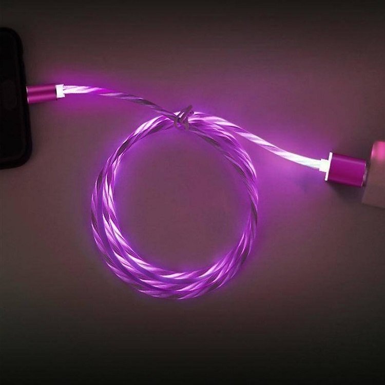 Cáp Sạc Nam Châm , Dây Đèn Led Phát Sáng Siêu Đẹp, Iphone Android Type - C Tiện Dụng