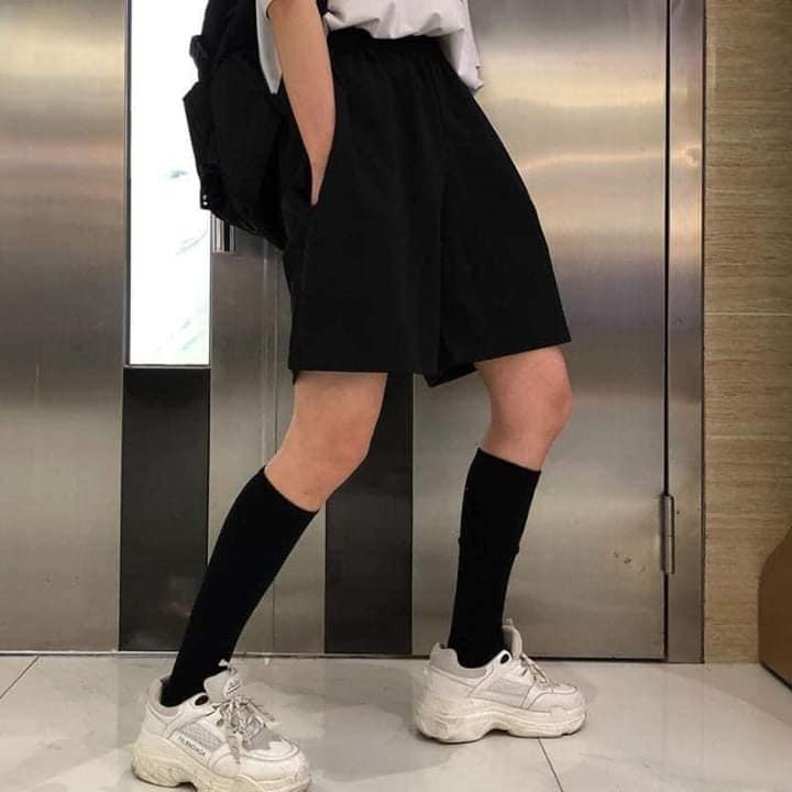 Quần Short Kaki Trơn  | Tặng giấy thơm - Short Basic Kaki Lưng Thun [ Form UNISEX ]