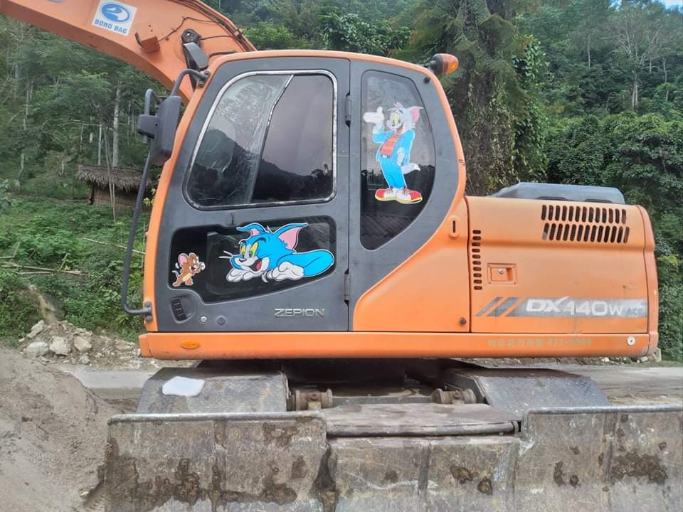 (Decal)cặp Tem mèo tom  siêu ngầu dễ thương dán trang trí xe