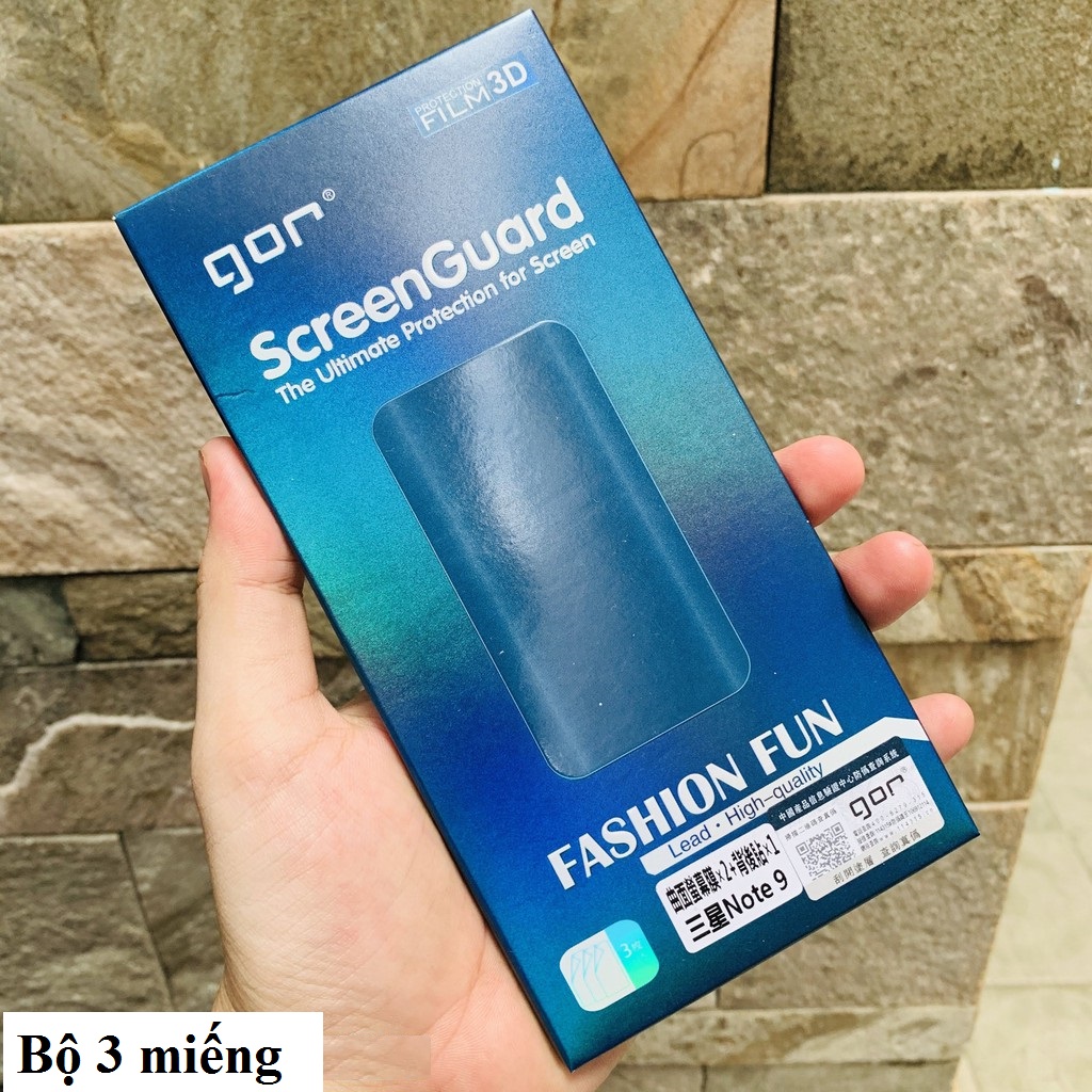Bộ Dán Dẻo Gor Trong Suốt Cho Samsung Galaxy Note 9 (Dán Full màn hình) - Hàng nhập khẩu