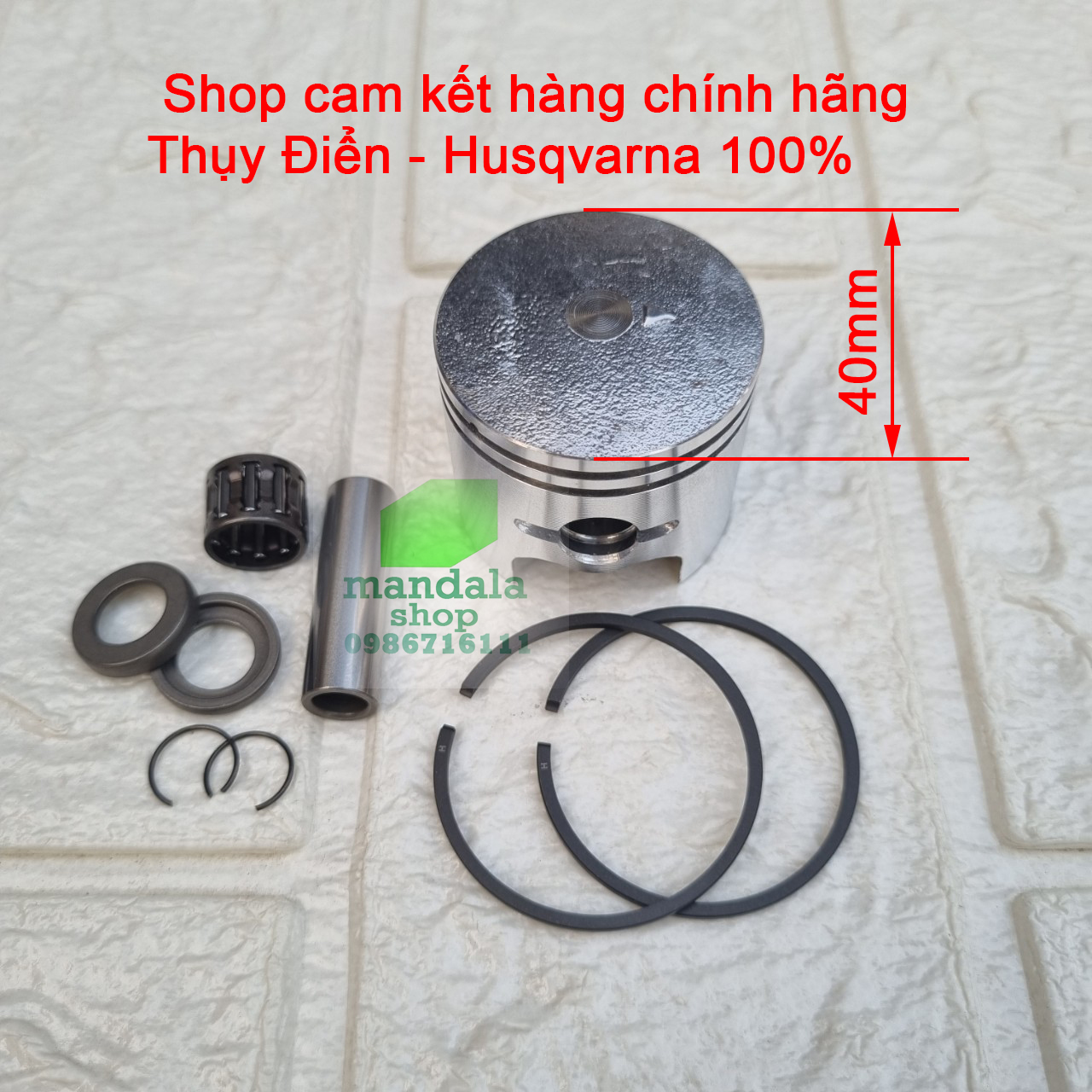 Quả Piston máy cắt cỏ 143 - 541 Thụy Điển - Husqvarna chính hãng