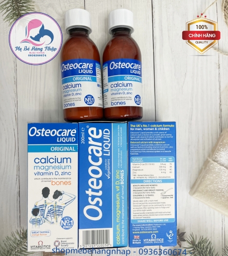 Canxi nước Osteocare Liquid 200ml của Anh
