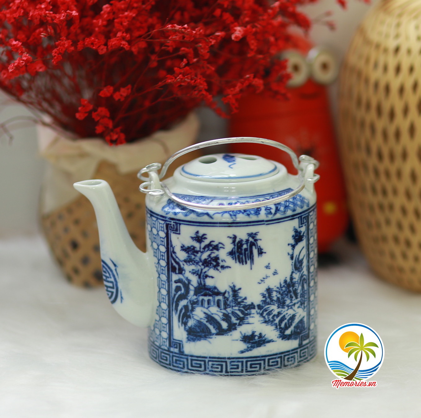 Bình Trà,  Ấm Tích Rót Trà Việt Nam Xưa (Hình Giao Ngẫu Nhiên)