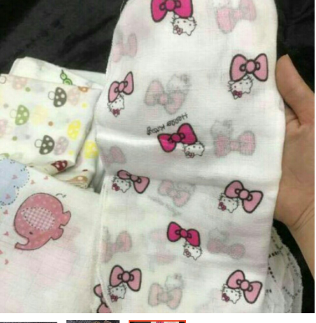 Sét 10 Khăn xô sữa túi lưới cho bé