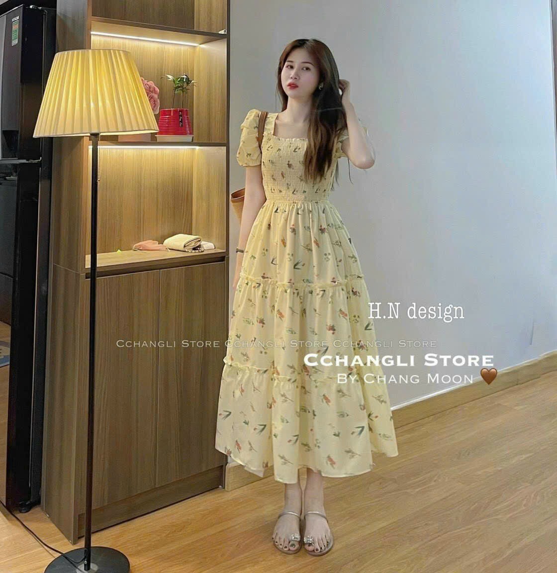Váy đầm thu đông vintage classic cổ điển retro tiểu thư dáng xòe dài quá  gối tay bồng cổ bẻ công sở freesize | Shopee Việt Nam