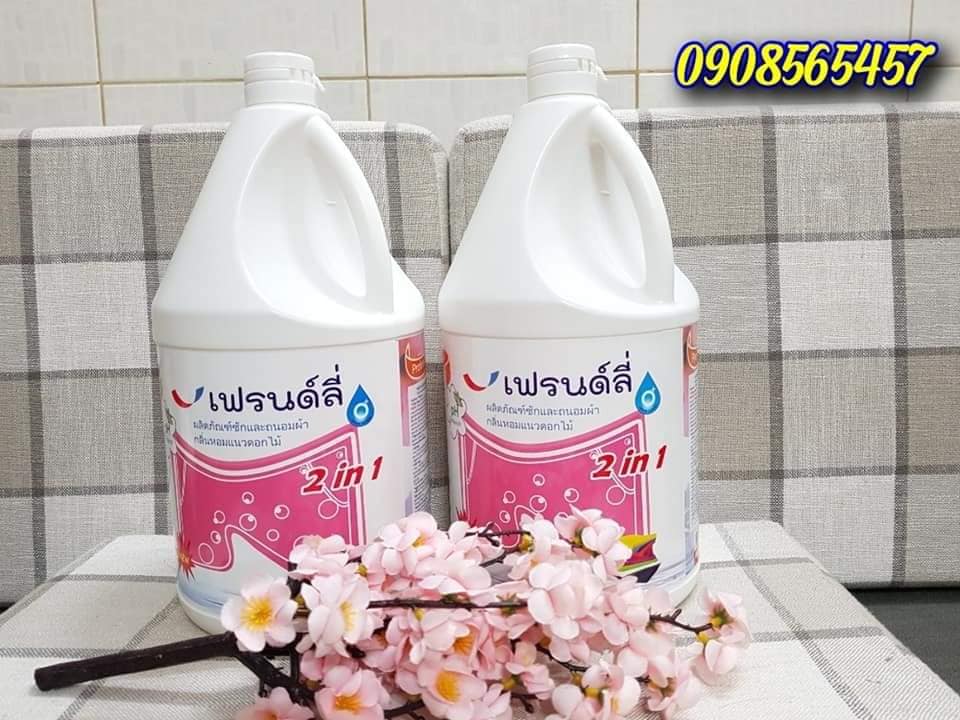 [HCM]NƯỚC GIẶT XẢ 2IN1 FRIENDLY THÁI LAN (can 3.5 lít)