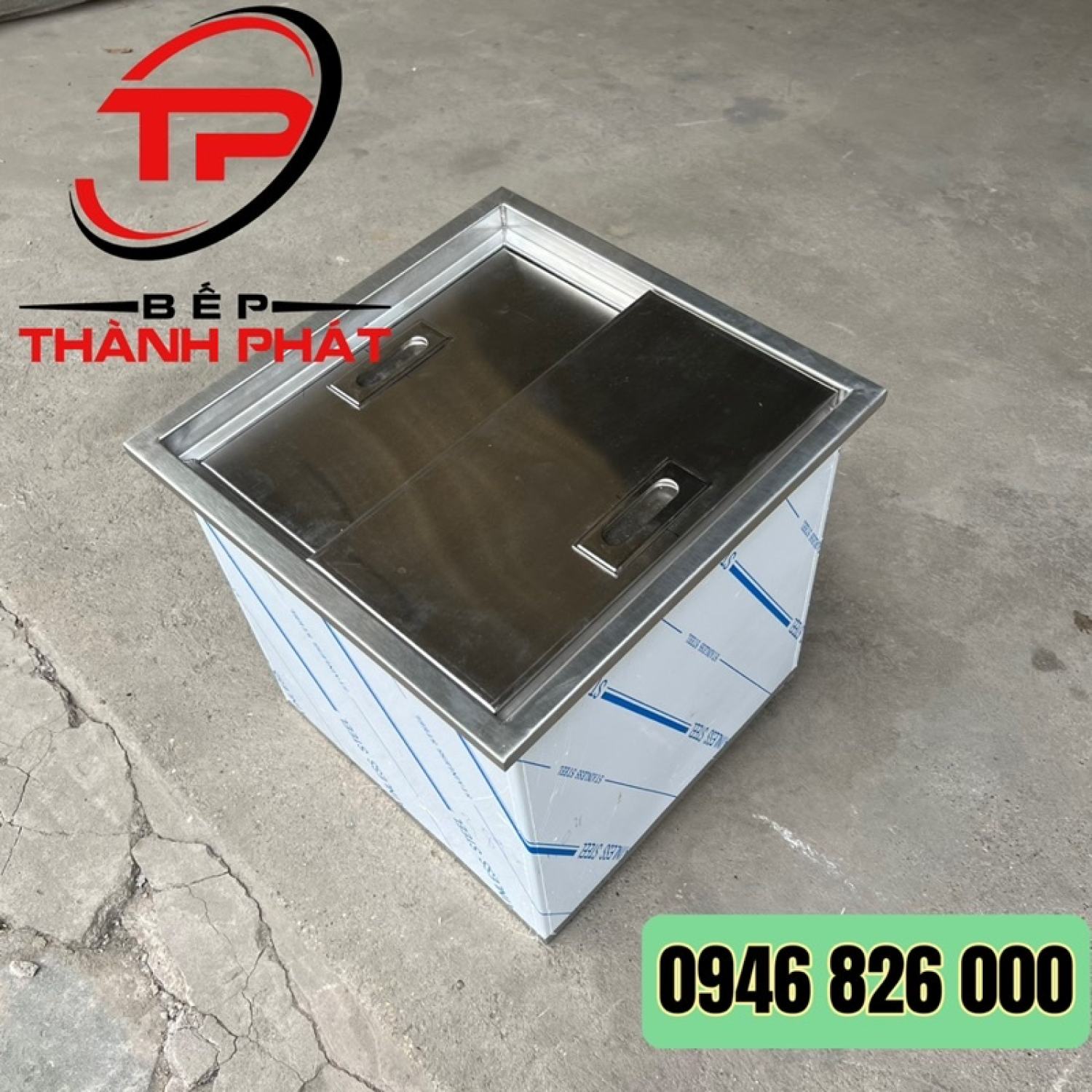 Thùng Đá Inox Âm Bàn Quầy, Thùng Đá Trà Chanh.