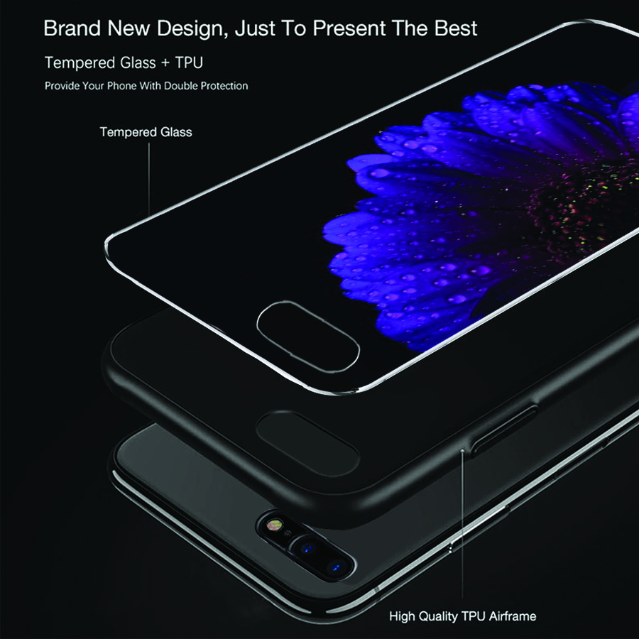 Ốp điện thoại dành cho máy iPhone 7 Plus / 8 Plus - Bông cúc tím MS ABHHA002