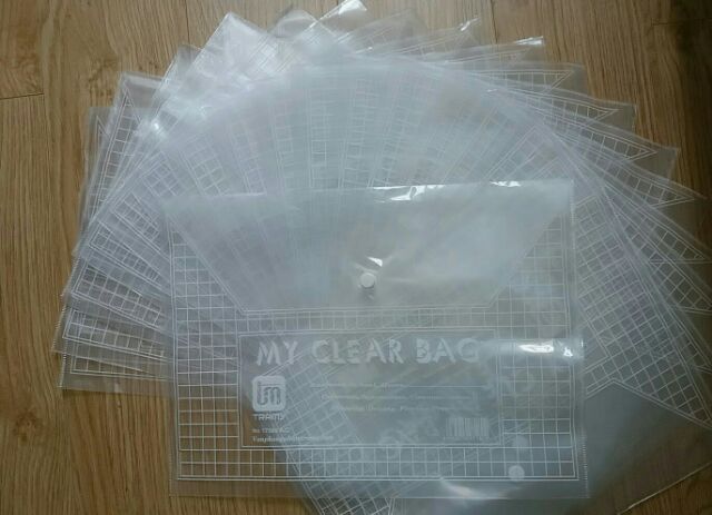 [HCM]Túi Claer Bag khổ A4 Khổ F (Lớn hơn khổ A4)