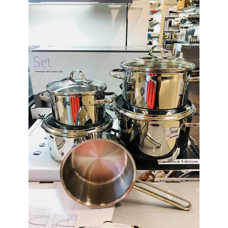 [Trả góp 0%] [CHÍNH HÃNG] BỘ NỒI WMF PROVENCE PLUS 5 CHIẾC :  4 nồi 1 quánh.