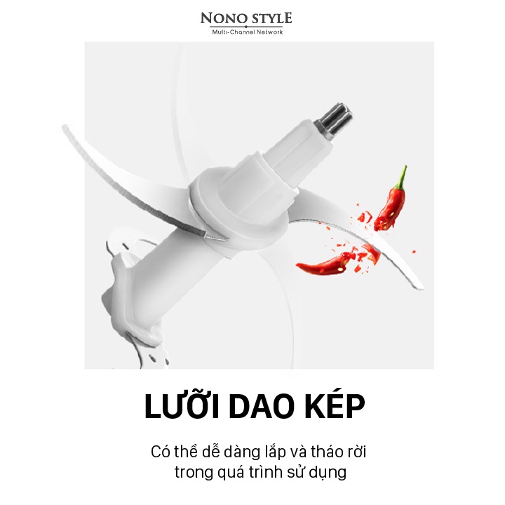 Máy Xay Thịt Thủy Tinh – Cối Xay Đa Năng Cao Cấp Nonostyle