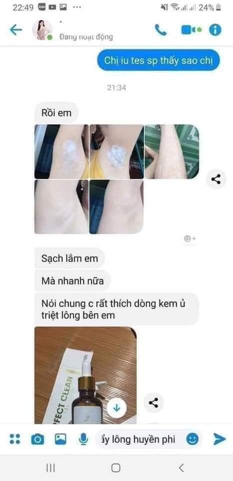 (Combo 1 kem tẩy lông tặng 1 serum triệt lông)Kem tẩy Lông Huyền Phi