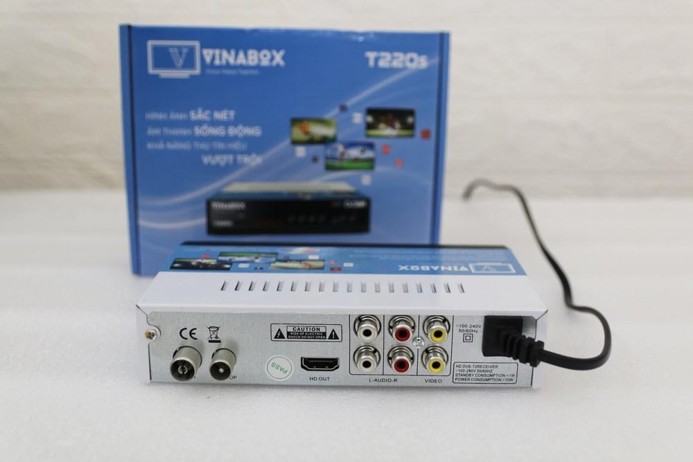 [HCM]Đầu thu DVBT2 – VINABOX T220s Truyền  Hình Số Mặt Đất Miễn Phí