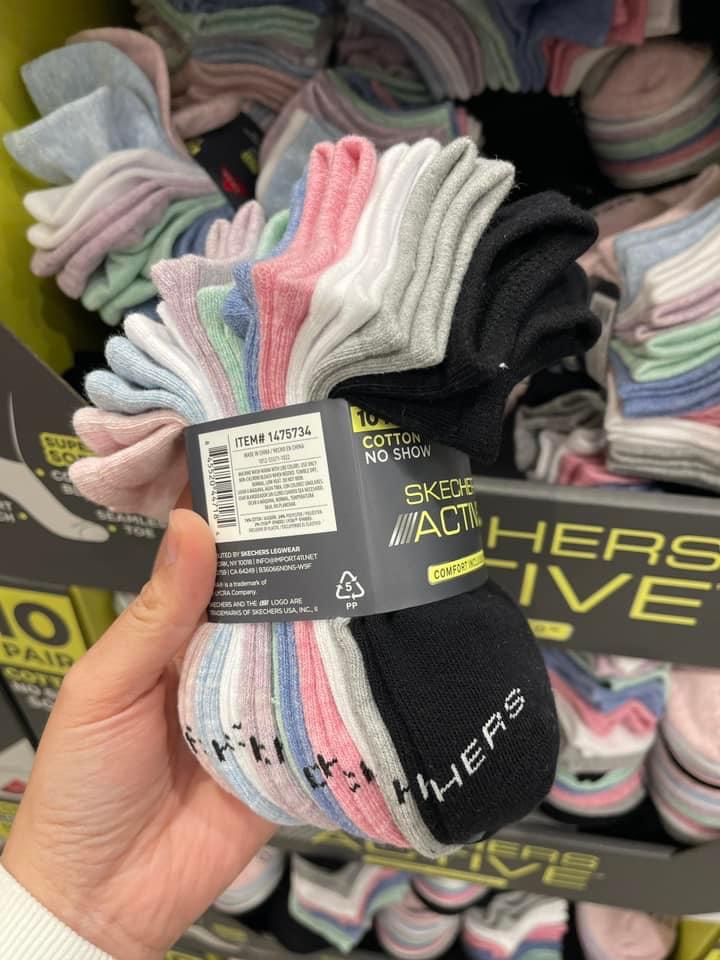 Set 10 đôi vớ Skechers Active Nữ cổ thấp