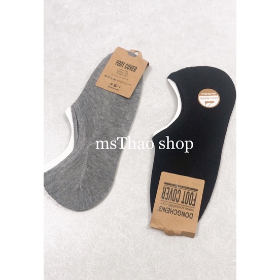 Vớ Tất Lười cổ ngắn mang giày lười Nam thun cottton