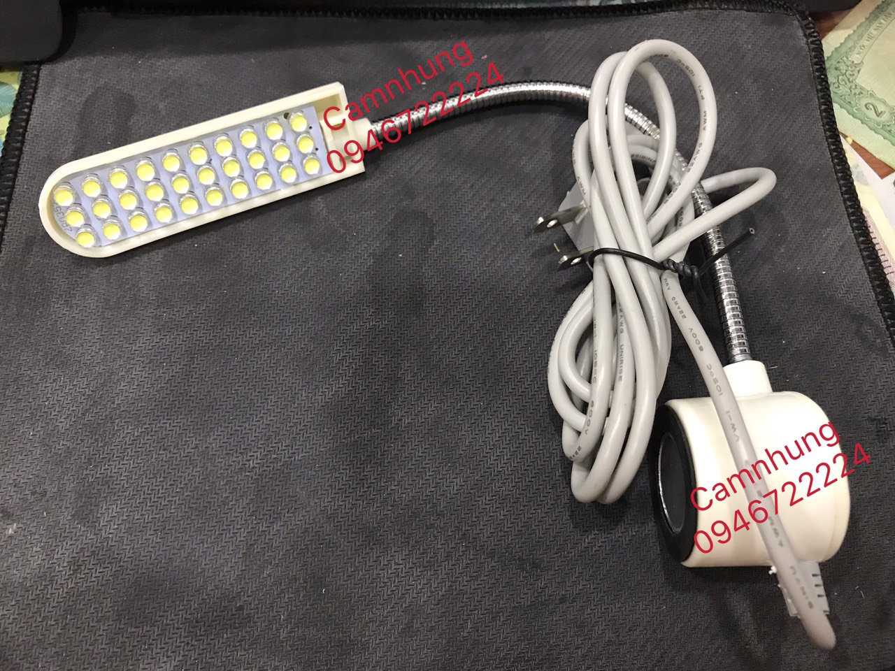 đèn led gắn máy may 30 bóng có cần hít hiệu juki