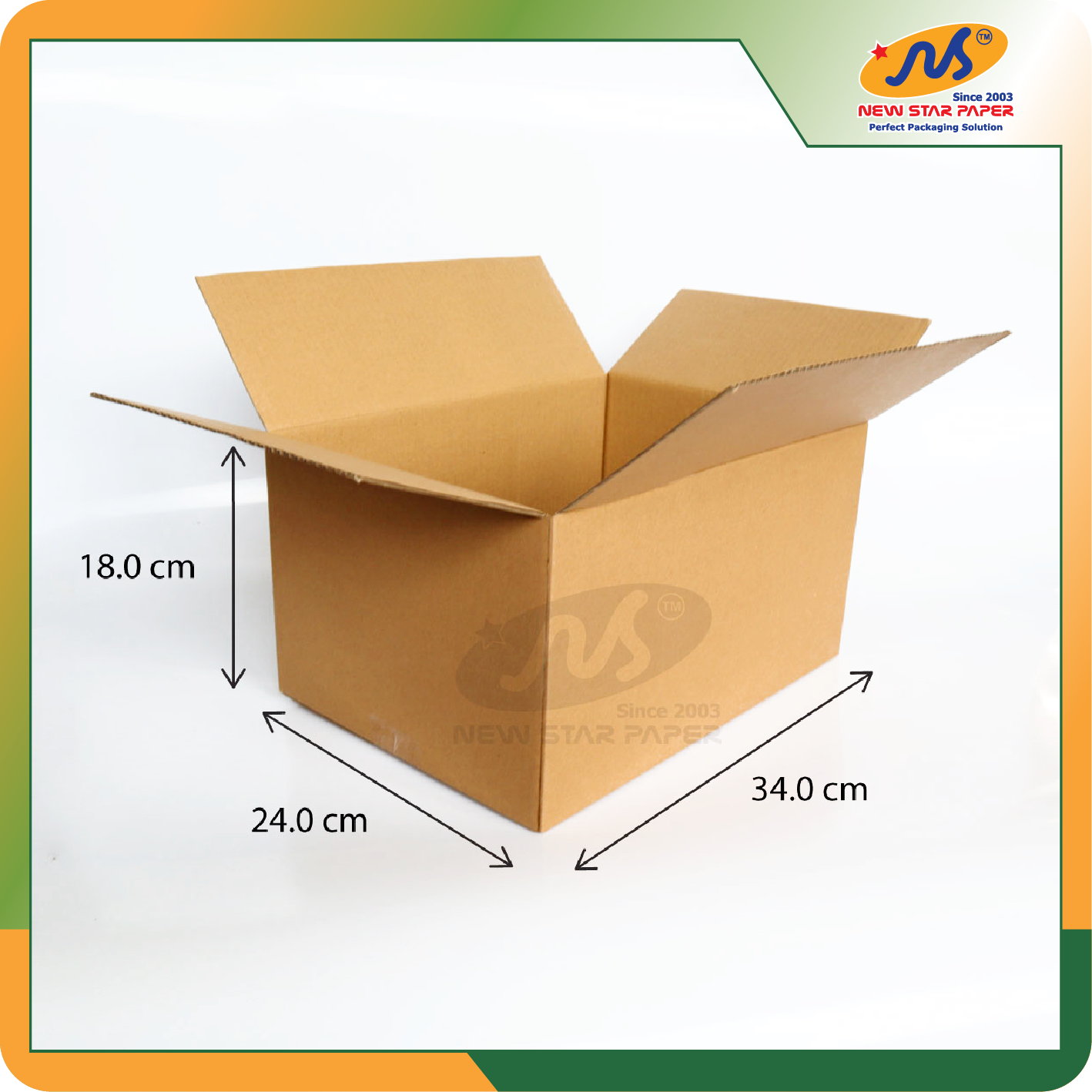 34x24x18cm - Combo 10 thùng giấy carton