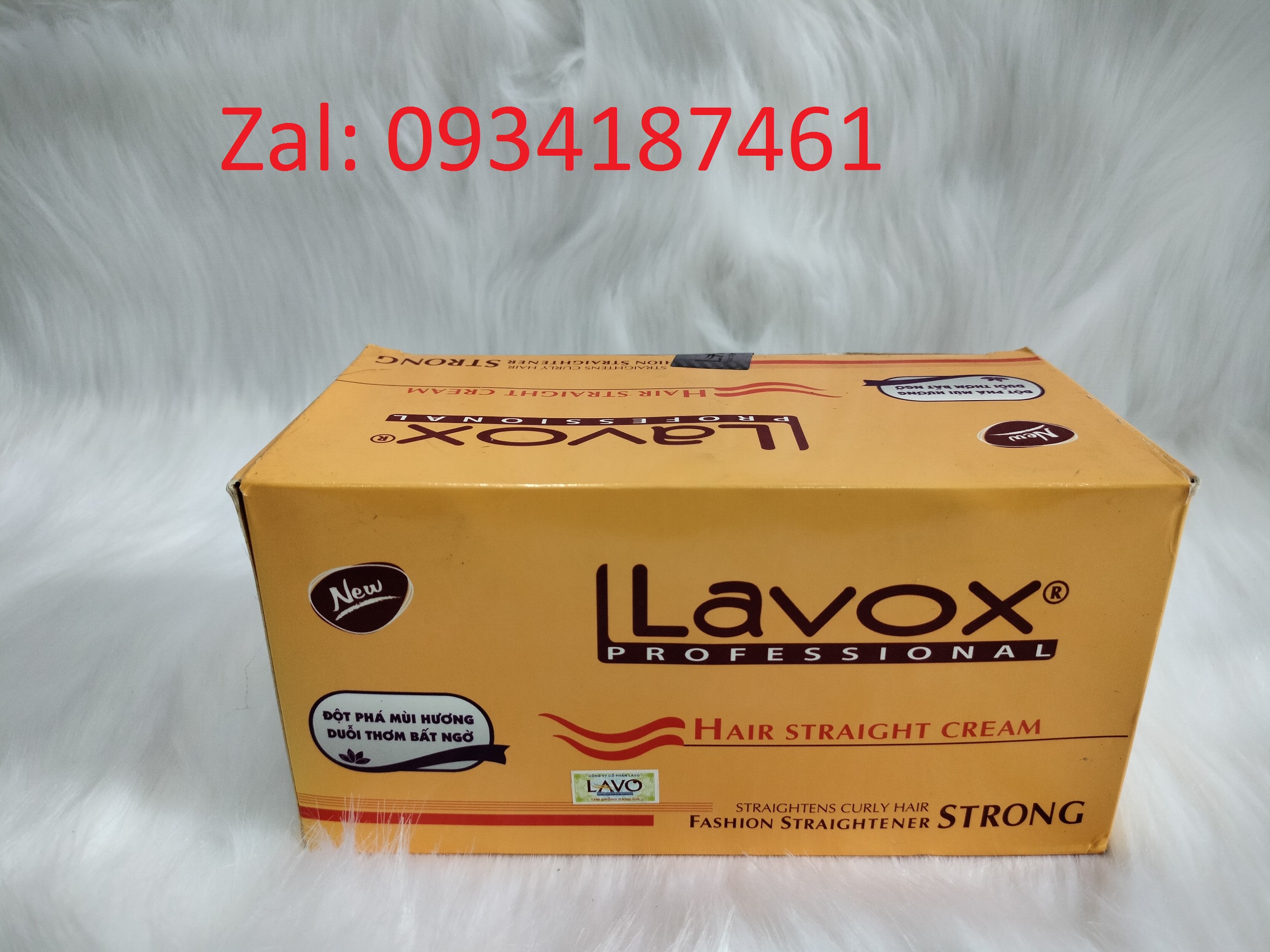 Duỗi tóc Lavox nấp vàng 500ml*2