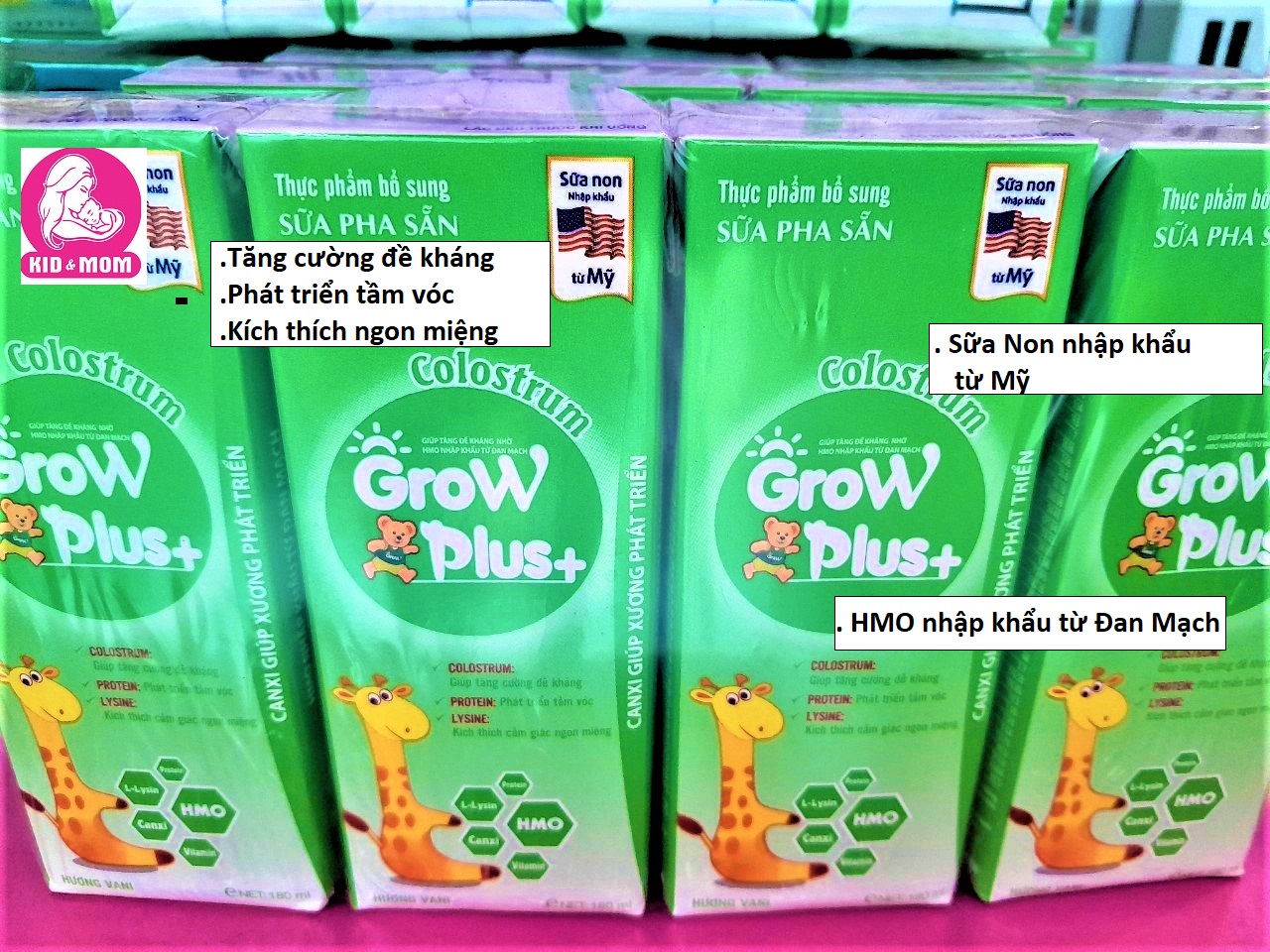 Sữa bột pha sẵn Grow Plus+ colostrum/ sữa nước pha sẵn 180ml/110ml
