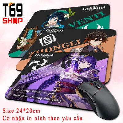 [HCM]Lót chuột game Genshin Impact - Size 24x20cm [ T69 Shop ]