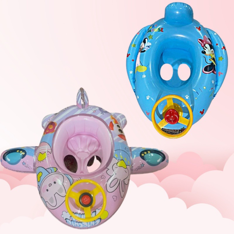 Phao bơi hình thú ngựa pony cá mập kitty thiên nga cho bé đi tắm biển tập bơi và phao bơi tròn cho bé từ 3-6 tuổi