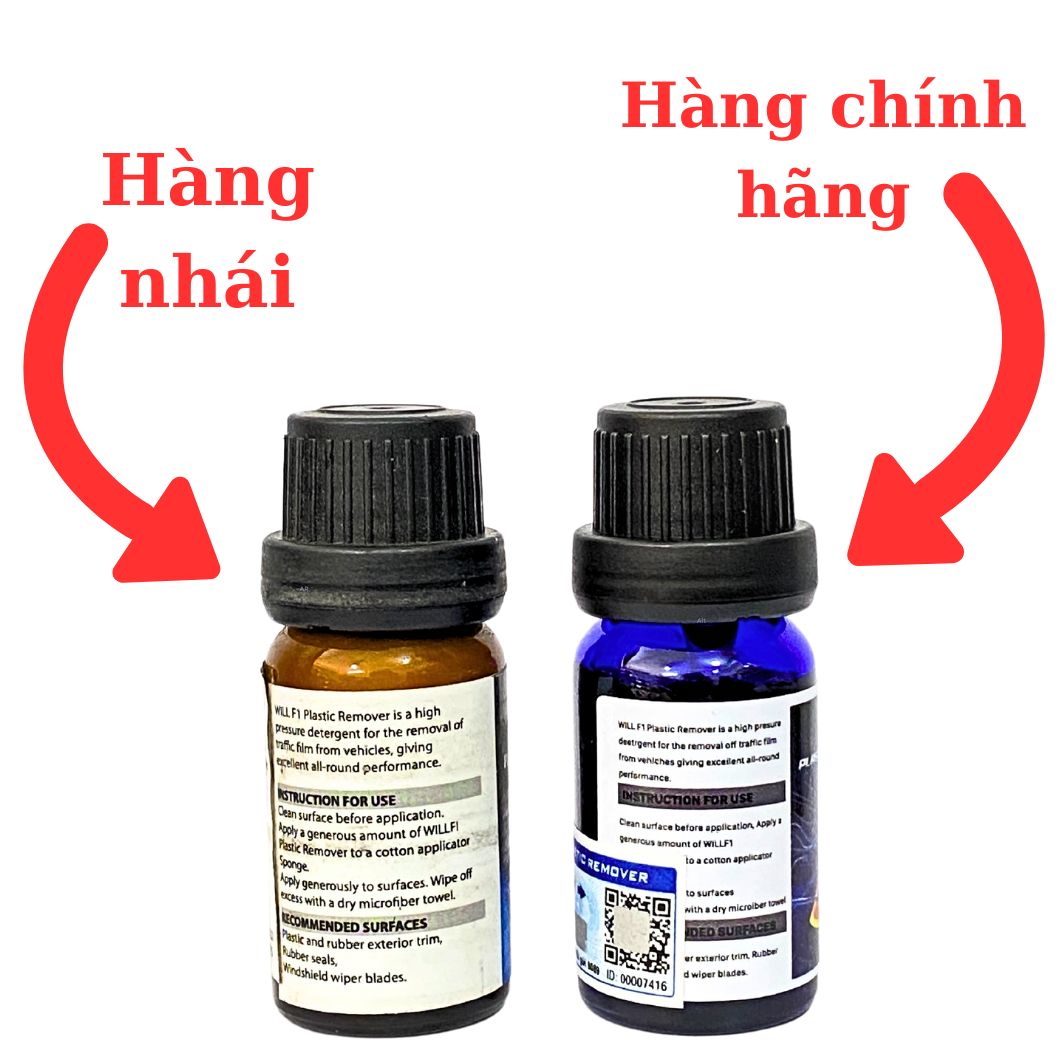Chai Phục hồi nhựa nhám Plastic Remover 10ml