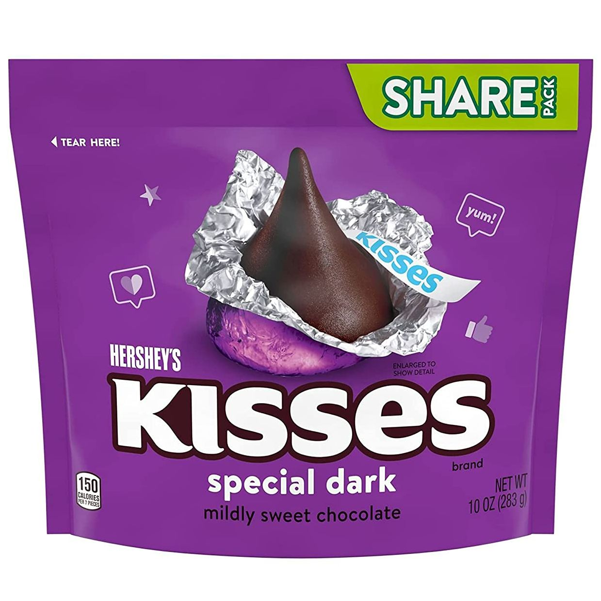 Socola đắng nguyên chất Hershey s Kisses Special Dark Mildly Sweet
