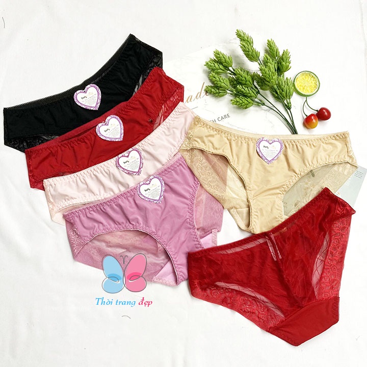 QUẦN LÓT NỮ THUN LẠNH PHỐI REN LỤA HÀNG VIỆT NAM - QL017