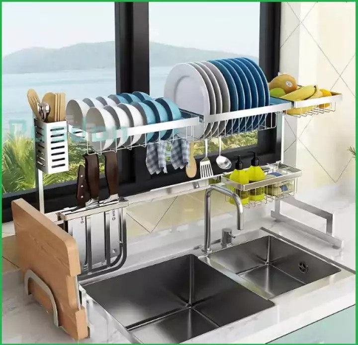 [LOẠI 1 BAO CHẮC CHẮN] Kệ Chén Đa Năng INOX 304 Giá Để Bát Đũa THÔNG MINH TIỆN LỢI ĐANG ĐƯỢC ƯA CHUỘNG 65CM, kệ chịu được độ nặng cao úp đầy bát đĩa cũng được