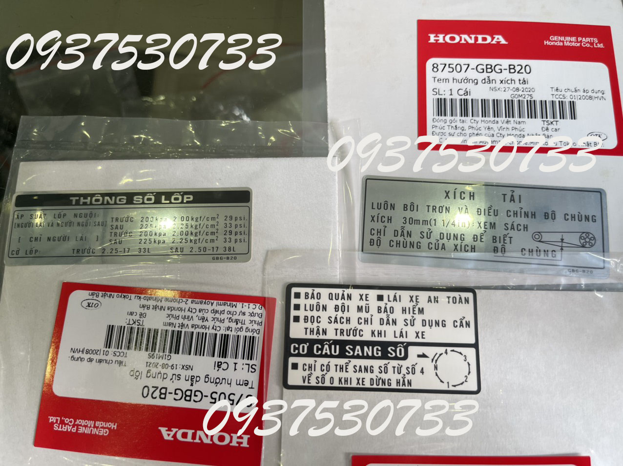 Bộ tem thông số Wave 100, wave anpha - HÀNG CHÍNH HÃNG