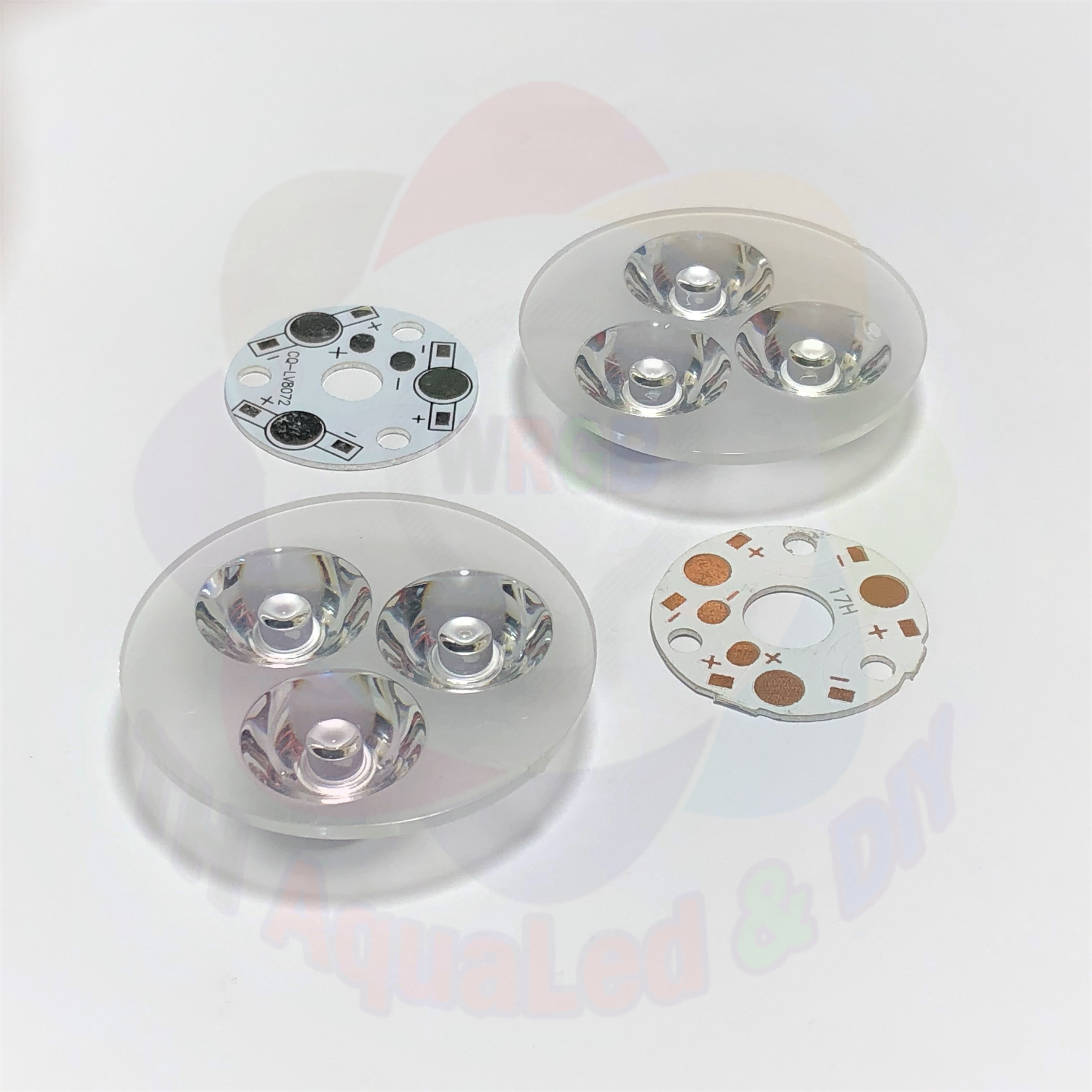 Mạch 3 LED Luxeon đế mạch 3 vị trí nối tiế dùng nguồn 9 volt cho đèn LED Luxeon mạch chuẩn dày chất lượng ít hao nguồn. Combo 5 cái