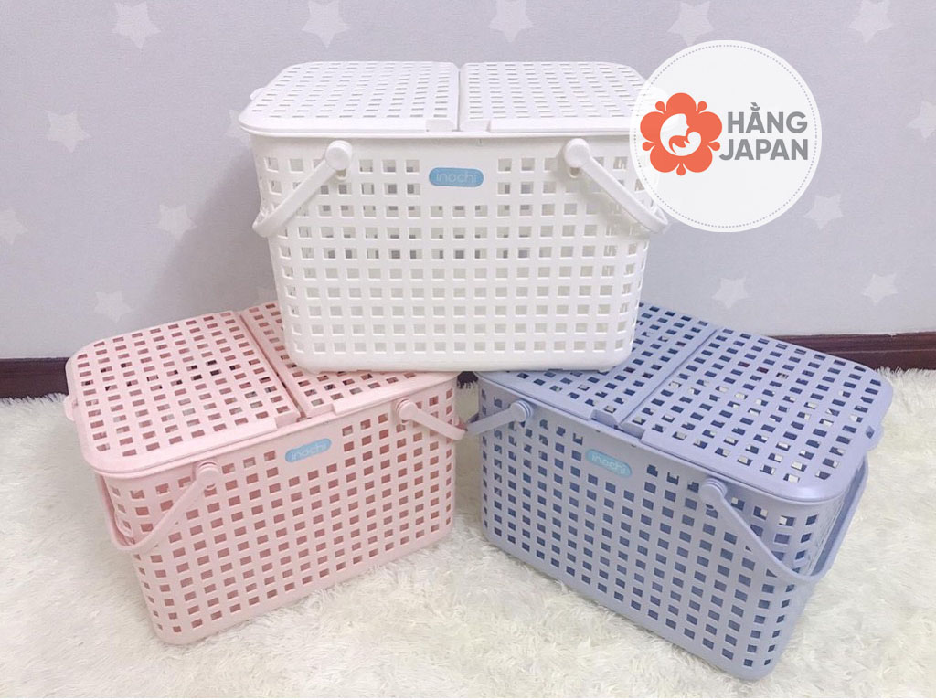 Làn nhựa đi sinh Inochi có nắp đựng