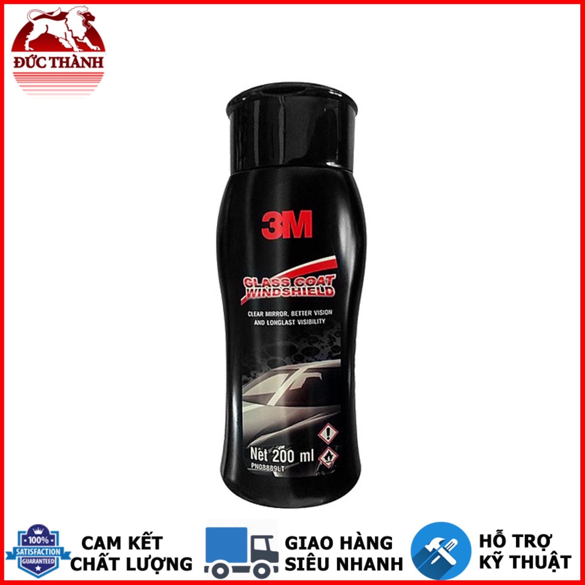 Dung dịch chống bám nước trên kính xe 3M Glass Coat Windshield 3M 08889 LT 200ml