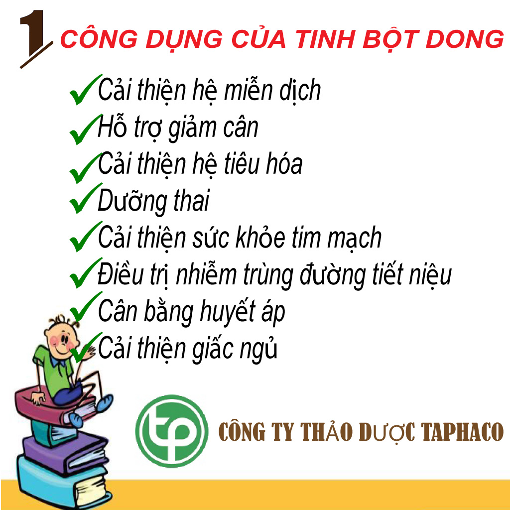 Tinh bột củ dong nguyên chất 100g