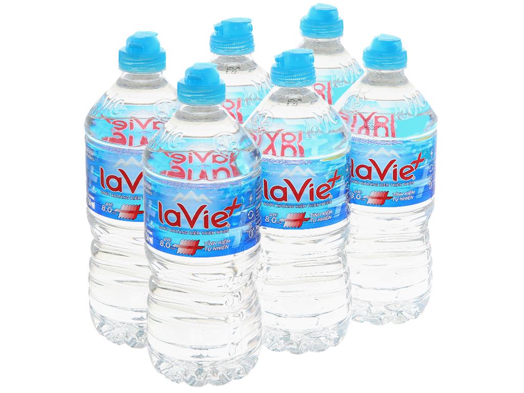 Combo 6 chai nước khoáng lavie 750ml