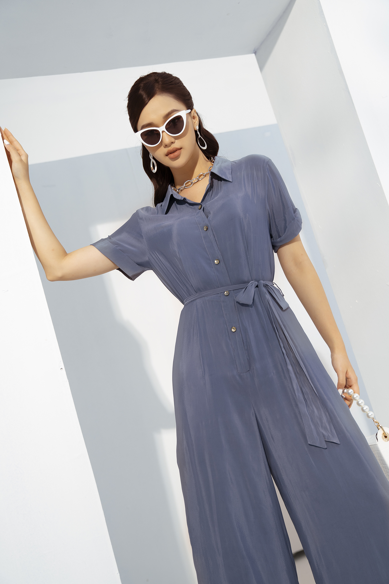 Jumpsuit dài Eva de Eva 21SJSE017X