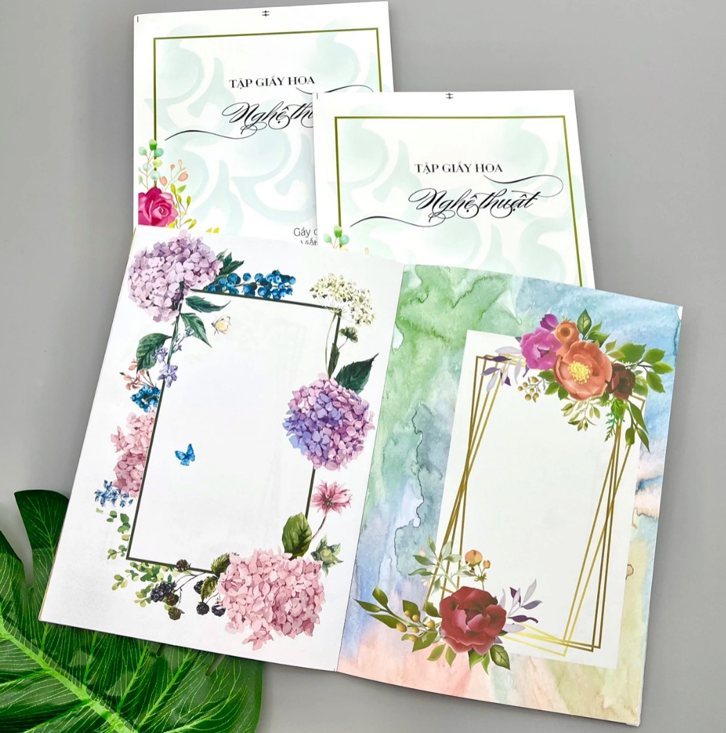 [HCM]SỔ NOTE GIẤY HOA A5 - 200 trang