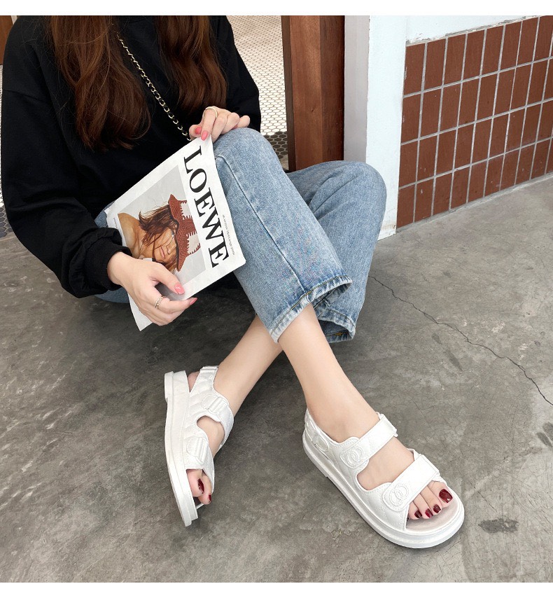 Sandal Cao su dẻo 3cm siêu êm
