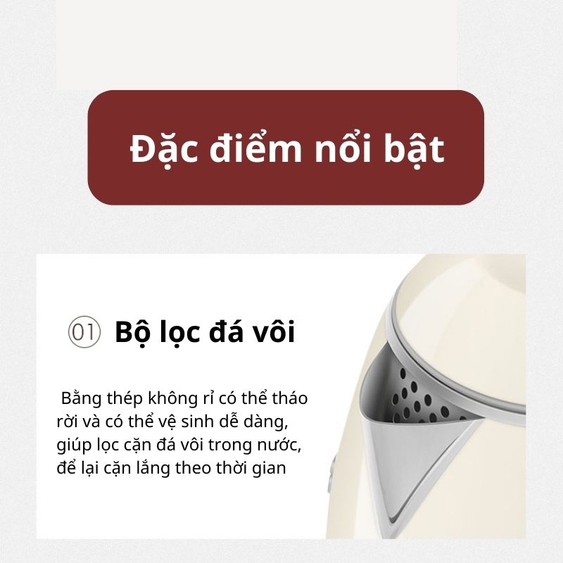 Ấm siêu tốc SMEG KLF05 mini 0,8 lit