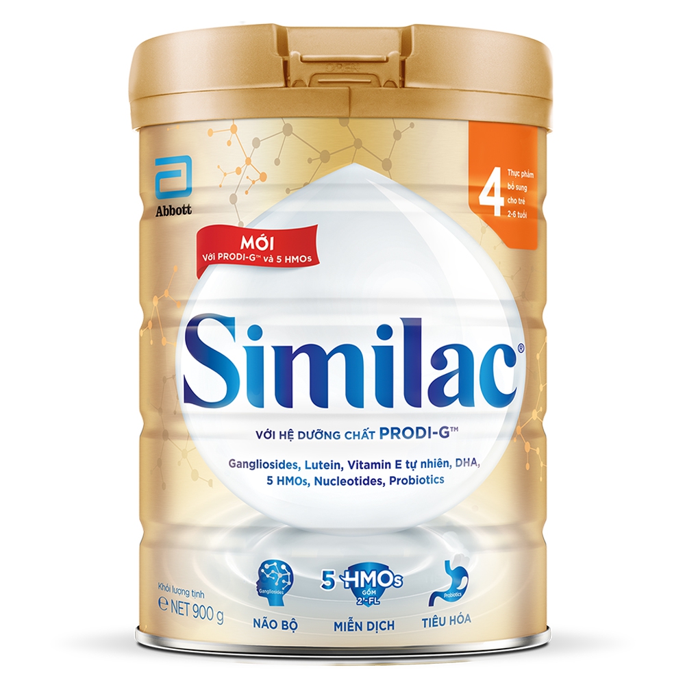 Sữa bột Similac PRODI-G 4 900g Mới (Date 13/02/2025)