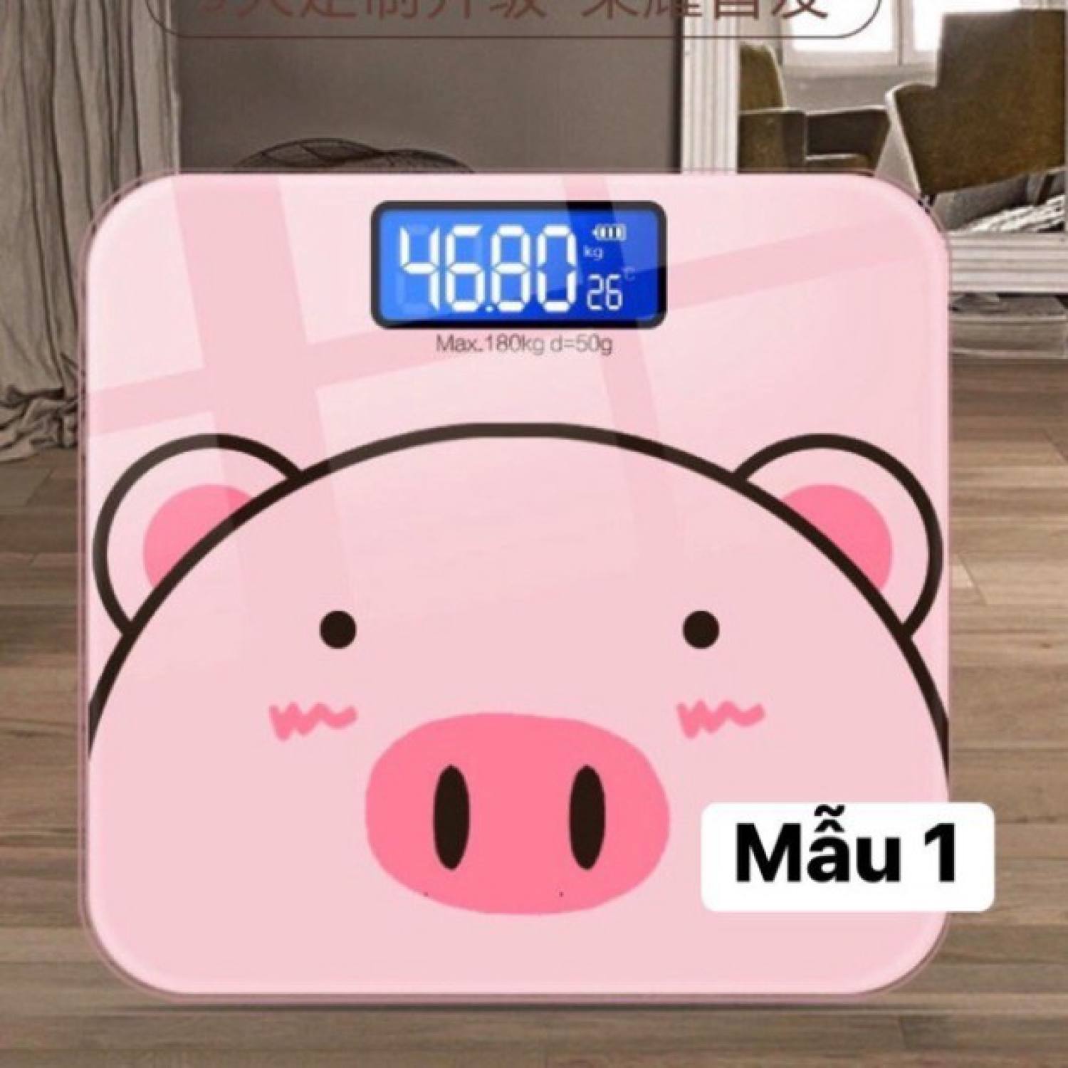 Cân Điện Tử Heo Hồng cute đáng yêu