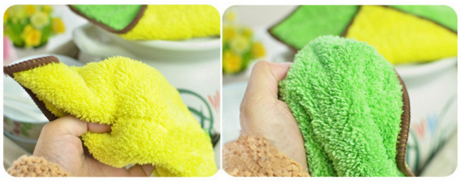 [ COMBO] 03 KHĂN LAU ĐA NĂNG SIÊU THẤM HÚT 25x12.5cm [ Khăn lau chén bát - Khăn lau xe ô tô - Khăn lau mặt - Khăn lau bếp]