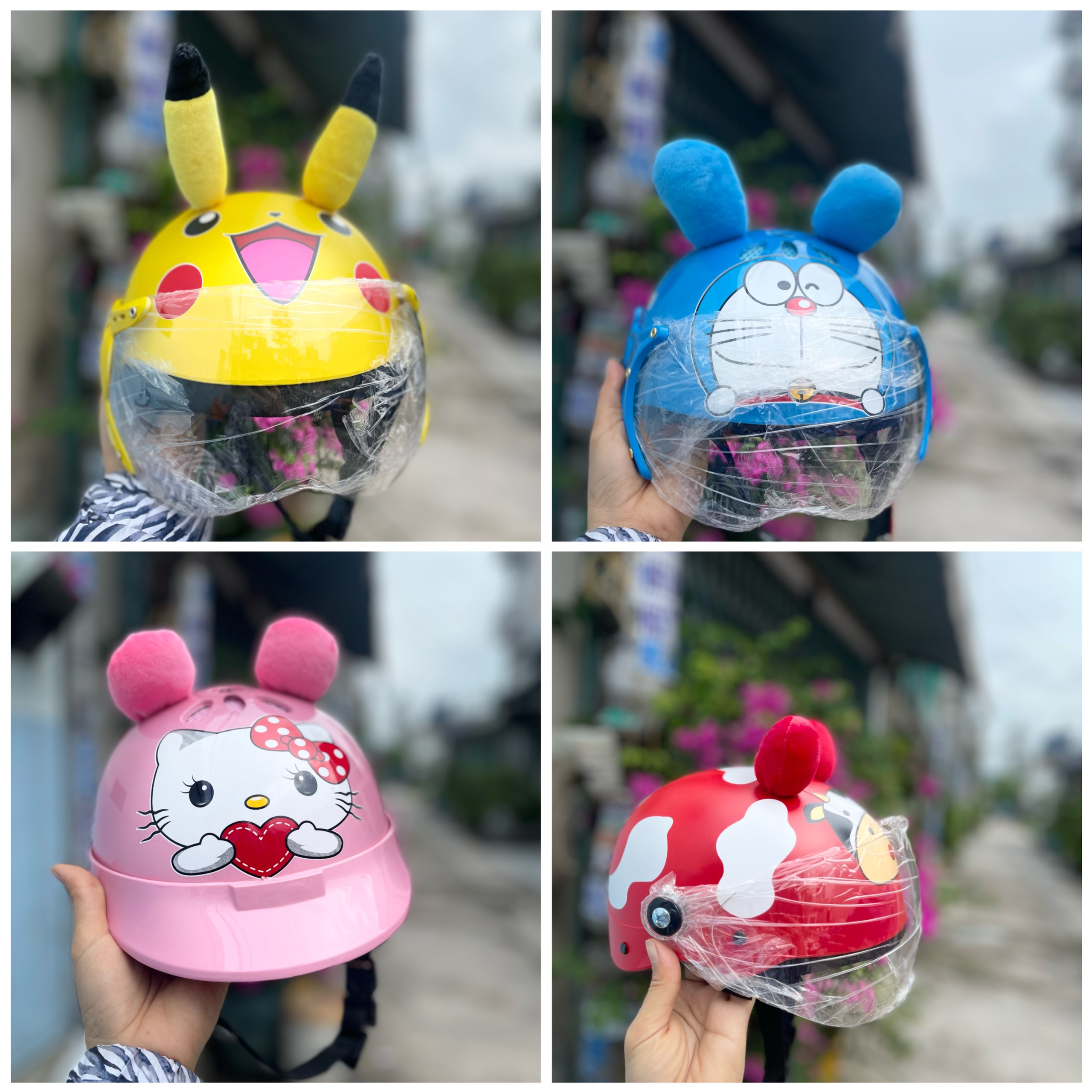 nón bảo hiểm cho e bé 2 đên 7t nhiu hình lựa chọn