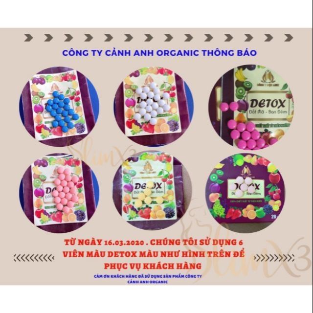 2 Hộp detox thải độc Tan mỡ Đông y Mộc linh