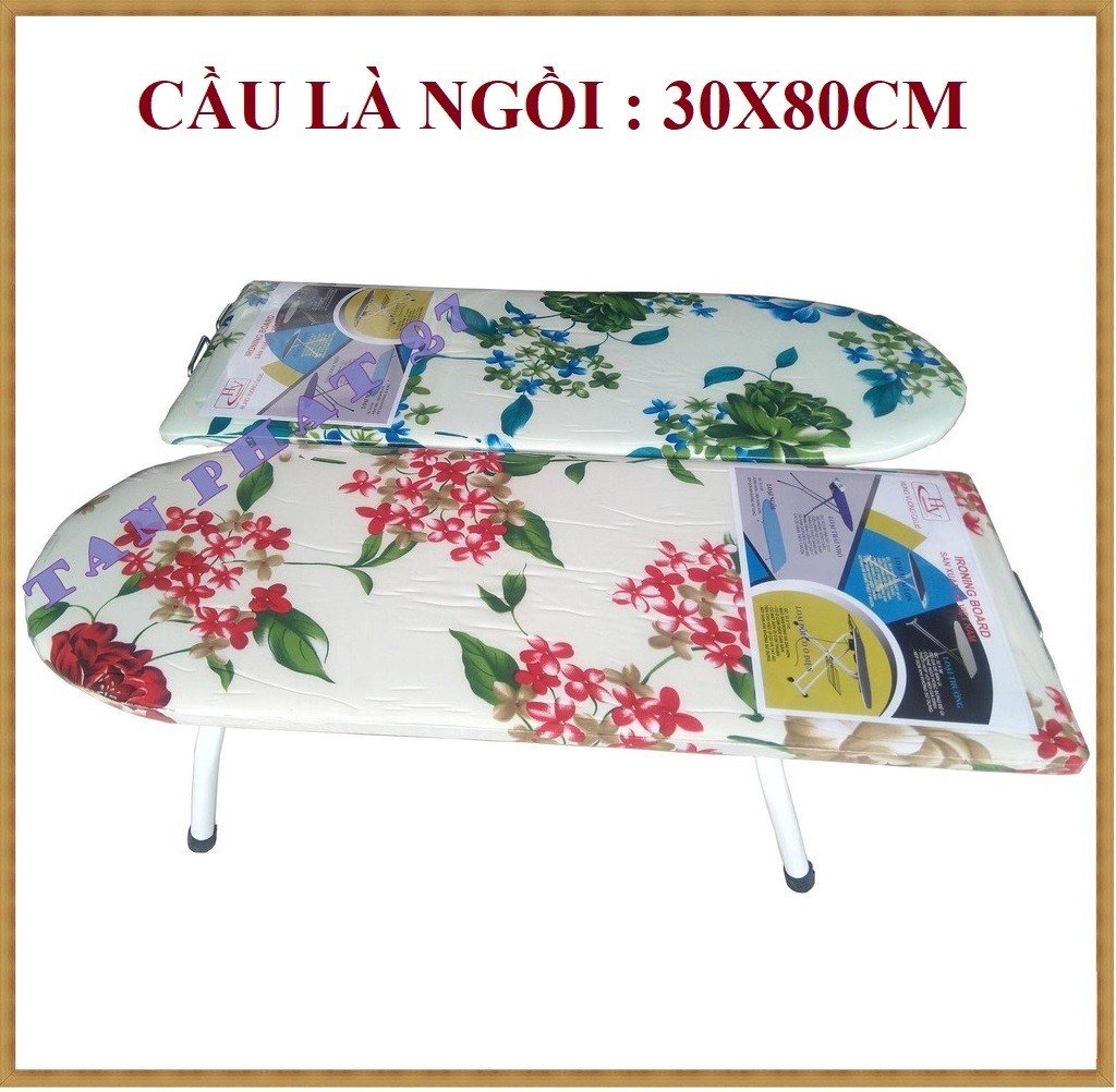 CẦU LÀ QUẦN ÁO GẤP GỌN (dạng đứng, hoặc ngồi 5 nấc điều chỉnh độ cao)