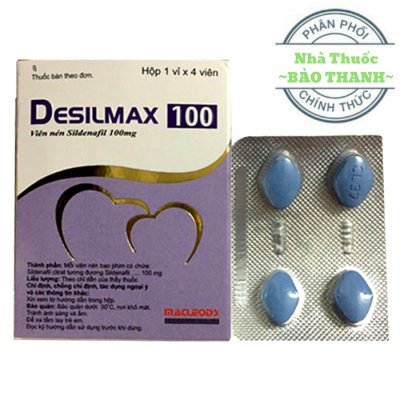 DESILMAX 100mg - CƯỜNG DƯƠNG TĂNG CƯỜNG CHỨC NĂNG SINH LÝ (CÓ CHE TÊN SẢN PHẨM KHI GỬI)