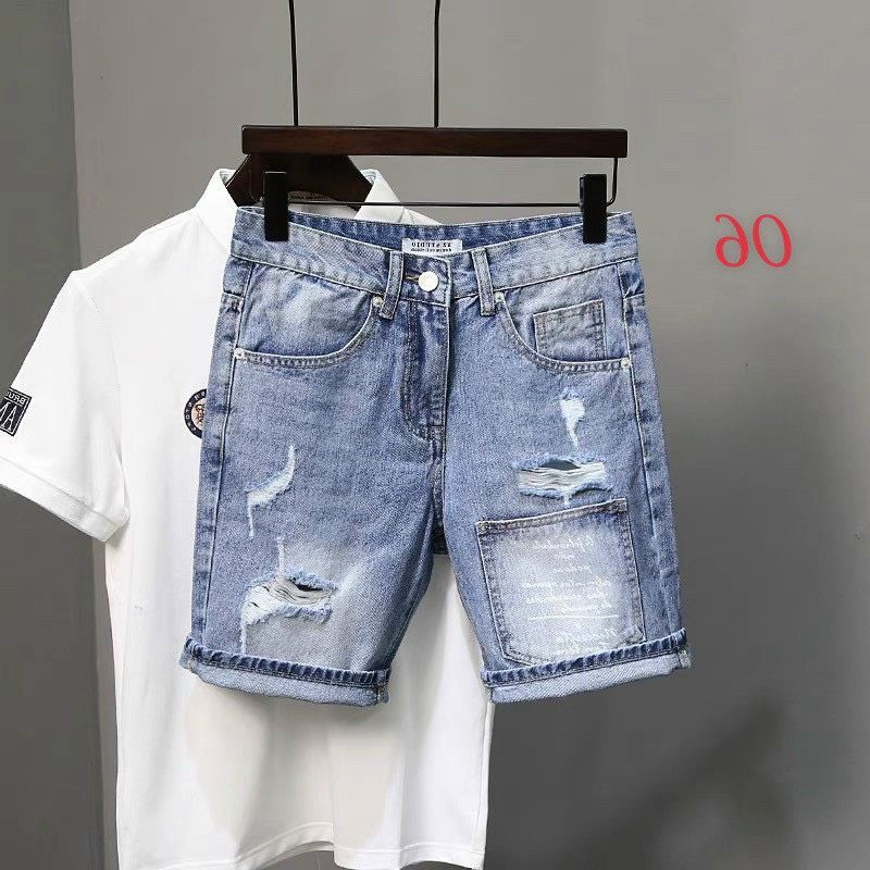 [HCM]Quần short jean nam rách - quần jean ngố nam họa tiết - quần short nam co giãn thời trang phong cách binstore94 mq245