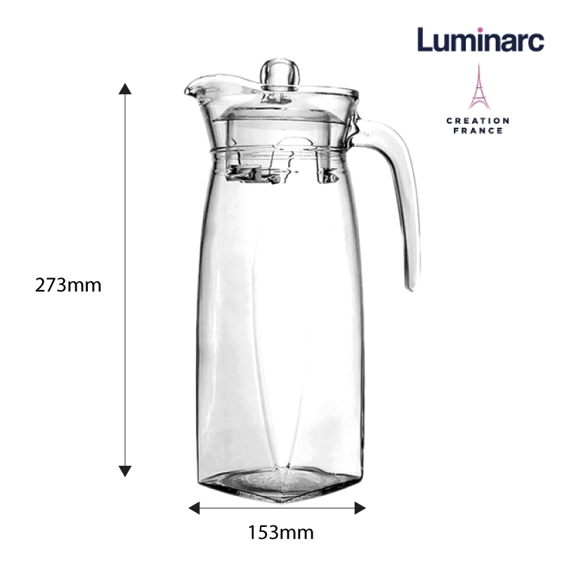 Bình Nước Thuỷ Tinh Luminarc Flame 1.3L - LUBIJ8535