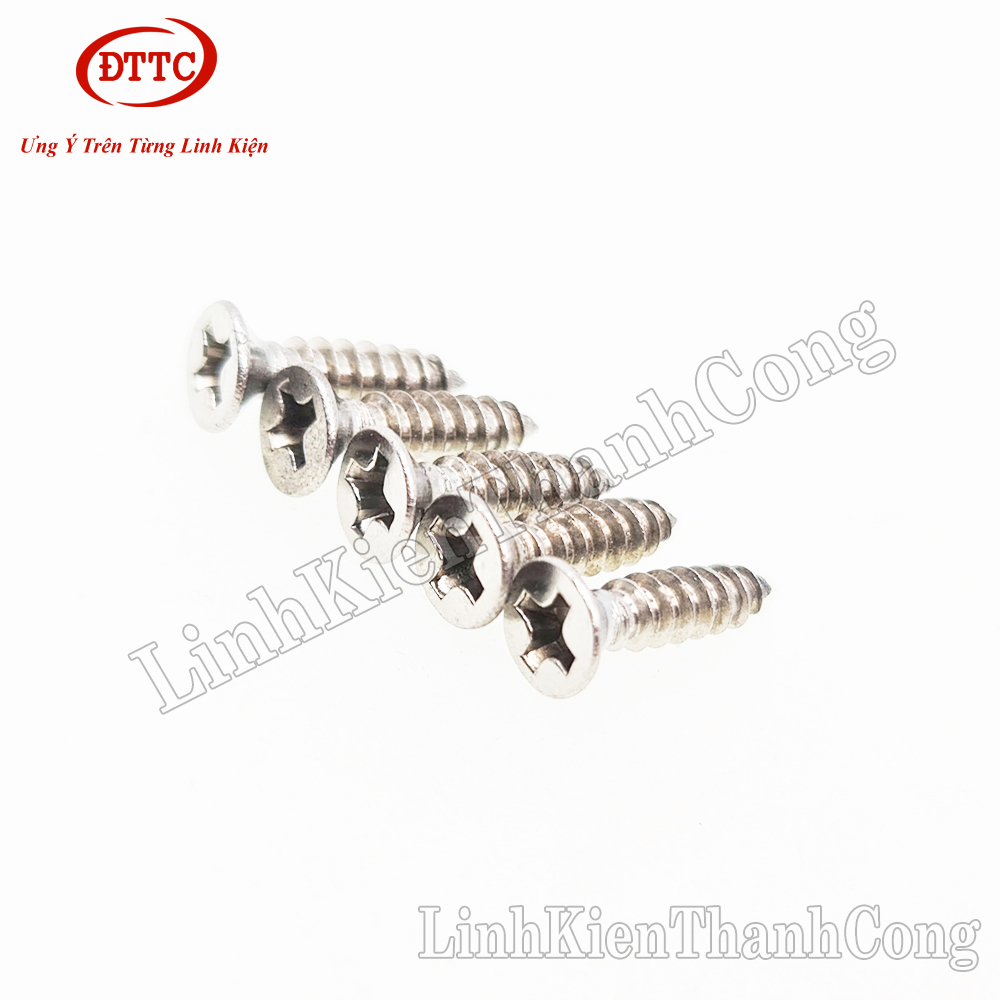 Vít M3 8mm 10mm 12mm Mũ Phẳng (Gói 100 chiếc)